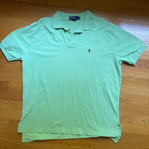 Polo Ralph Lauren Green and Blue Polo Shirt